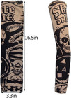 20pcs Temporary Tattoo Sleeves Art Fake Tattoo Arm Sunscreen Sleeves