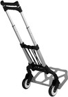 Folding Hand Truck And Personal Dolly  Foldable Aluminum Trolley Cart  165 Lb Ca