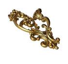 Vtg 2 Pc Candle Sconce Set Homco 1971 Ornate Wall Decor 15  Gold Color Usa  4118