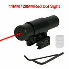 Tactical Red Laser Dot Sight Scope W  Rifle Airsoft 11mm 20m Guide Rail Mount Us