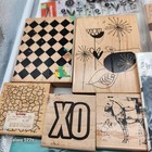 Stampin  Up Sets Clear Stampers Anon Paperbag Studio Huge Lot Retired 6  Vintage