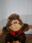 Rare Vintage 1989 Applause Gorilla Amy Wulfing Plush Red Bowtie