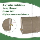 Horiznext Rain Barrel Spigot Kit  2 In Bspp Thread Adapter  Brass Valve Bronze