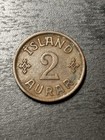 Kingdom Of Iceland 1922-1942 Copper-nickel zinc Lot-3  1 2 5 10 25 Aur   1  2 Kr