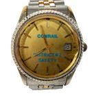 Vintage Conrail Safety Employee Watch Stainless Two-tone Bracelet