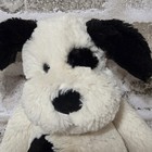Jellycat London Bashful Puppy Dog  Plush Black   White Stuffed Animal 12 