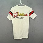 Vintage 1979 Eldora Speedway Sprint Car Racing Nationals White T-shirt Medium