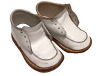 Vintage Stride Rite White Leather Hard Sole Walking Toddler Shoes 5 1 2 Wide