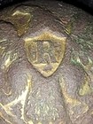 Civil War Us  r   Rifleman Eagle Button - Good Shank And Gilt   Rusty Maker Mark