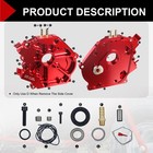 Dual Bearing Billet Side Cover For Gx200 196 Predator Hemi ghost 212 And 224 Red