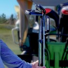  new  The Club Buddy Golf Club Holder  Holds 3 Clubs - Great For Par 3 Courses 