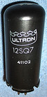 1 Nos Ultron 12sq7 Vacuum Tube  Triode twin-diode For Vintage Radios