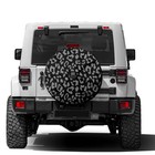  Leopard Print Spare Tire Cover With Backup Camera Hole Wheel Tire Cover Fit 