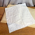 Antique Whitework Embroidered Linen Handkerchief Floral Corner 11x11