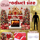 10x8ft Christmas Backdrop For Photography  Gingerbread House