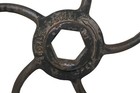 Vintage Industrial Steampunk 16  Cast Iron Hand Wheel Gate Valve Submarine Wheel