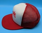 Tyvek Housewrap Vintage Red   White Adjustable Snapback Cap   Hat