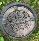 Compass Stepping Stone 12  Concrete Mold 2  Thick