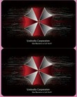 Umbrella Corp  2pcs Credit debit Card Cover Skin Sticker 
