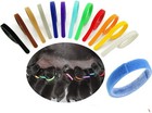 12 Pcs Puppy Whelping Collars Multicolor Adjustable Double Sided Reusable Com   