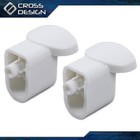 2 Pack Abs Handle Support White Compatible For Ge Microwave Wb06x10943
