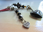  thank You  Black Onyx     Bronze Heart  Bookmark    17 5 Inches