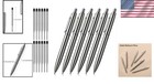 Business Gift Set  6 Retractable Metal Ballpoint Pens