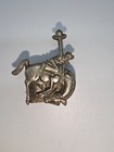 Vintage Silver Tone Bucking Bronco Western Rodeo Bolo Tie Slide   Charm Cowgirl