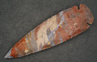 Crystal Vein 5 9  Flint Spearhead Point Knife Blade Arrowhead I-589