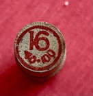 Boye Co  Wood Sewing Machine Needle Case With Needle - Vintage Size 16 6 Needles