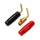 5-pair Angled Screw-type 2mm Speaker Wire Terminal Pin W rubber Boots