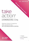 Take Action Emergency Contraceptive Tablet 1 5 Mg  Pack Of 2  Exp Late 2027