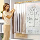 8pcs Hanging Vacuum Storage Bags  Space Saving For Clothes Suits Jackets