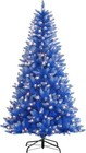 Puleo 6 5 Ft Pre-lit Artificial Christmas Tree With 300 White Lights Blue