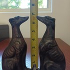 2 Bronze Whippet Greyhound Statues Figurines 6 5 