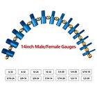 Nut And Bolt Thread Checker Inch   Metric Thread Gauge Nut And Bolt Size Gauge N