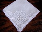 Lot 3 Vintage White Hankies With Battenberg   Needle Lace
