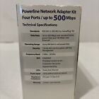 Actiontec 500 Mbps Powerline Network Adapter Kit 4-ports Hub Ethernet Pwr514k01