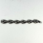 Rra Mexico Sterling Silver 925 Leaf Bead Link Bracelet 7    20 75g