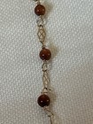 585 Marked Solid Gold Beautifil Pearl Bracelet Small Size