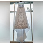 David   s Bridal Wedding Gown     Size 12     Elegant Beaded A-line Bridal Dress