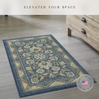 Florence Kitchen Rugs Non Skid Washable Accent Area Carpet  made In Usa   1 8   