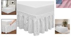 Elastic Bed Skirt Queen king 14 5in Drop Wrinkle Fade Resistant Easy Fit