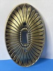 Vtg Edmar 40 Light Switch Plate Sunburst flower Oval Hollywood Regency Mcm Rare