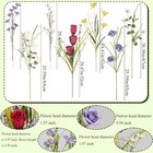 7 Pcs Wildflowers Artificial Flowers Daisies Roses And Lilies Faux Wildflower   