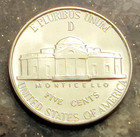 1943 D  Bu Jefferson Nickel - Gem Bu Silver War Nickel With Full Steps