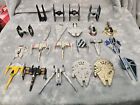 Lot Of 22 Hot Wheels Die Cast Star Wars Star Ships Millenium Falcon Slave 1