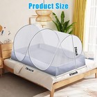 Extra Large Pop Up Mosquito Tent  Portable Foldable Mosquito Net For Bed Camping