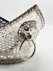 Elegant Antique Silver-plate Lion Mask Bread Basket   Matching Fork - Circa 1905