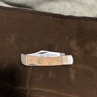 Vtg Rare German Carl Schlieper Yellow Lockback Hunting Folding Pocket Knife